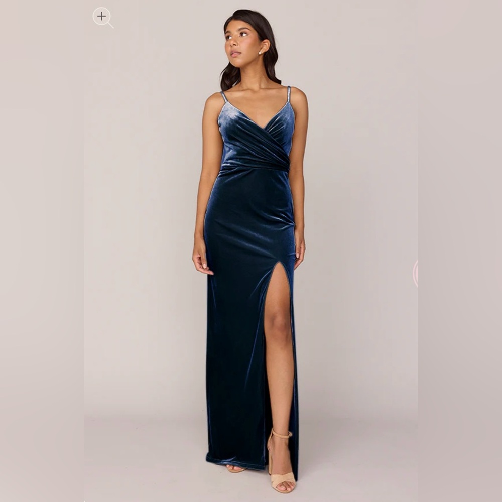 Revelry Rava Velvet Dress Royal Blue